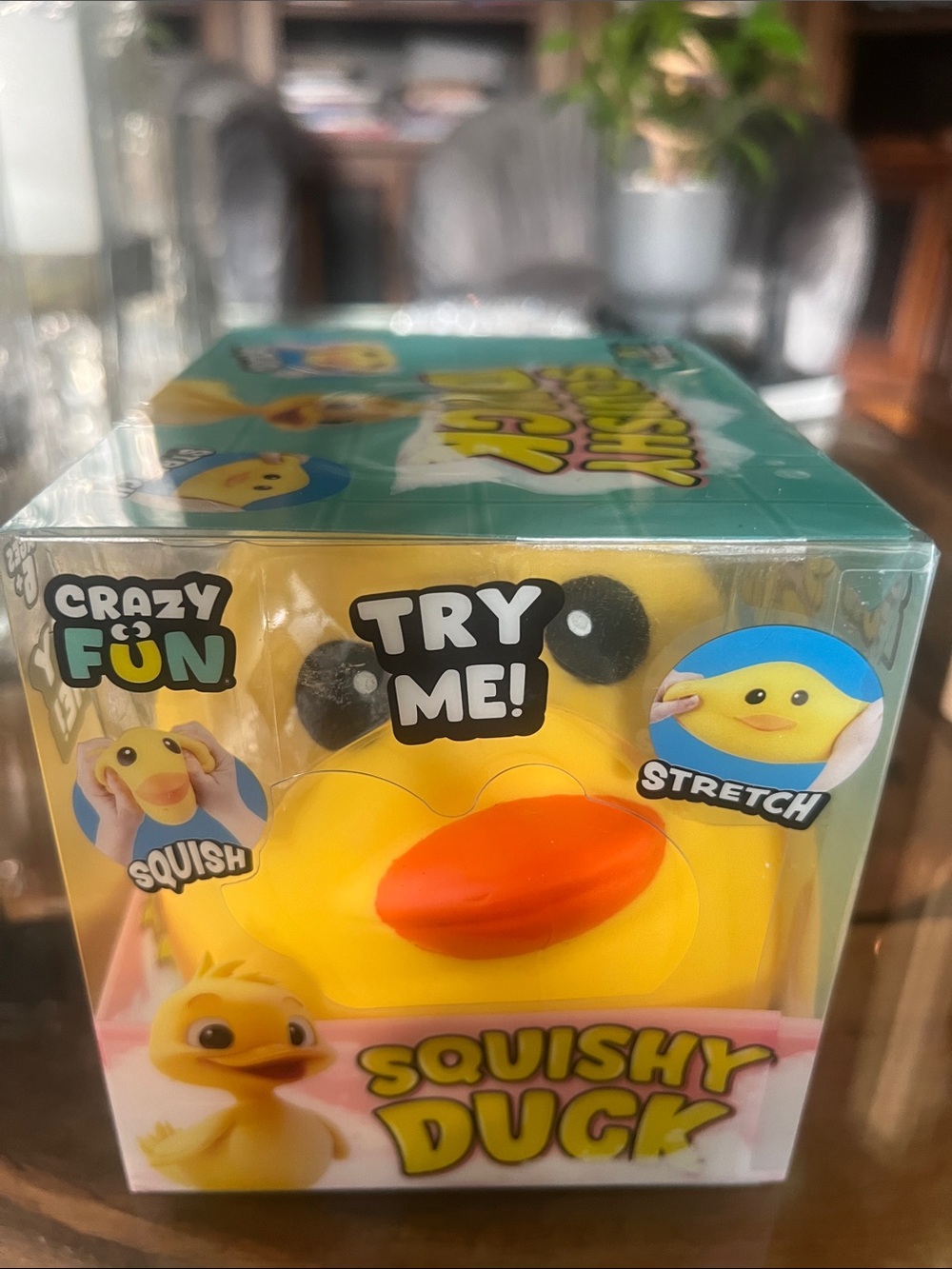 Yellow Squishy Duck Toy - Soft Stretch & Squish